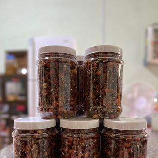 Cá cơm mồm rim lạc ( đậu phộng) thơm, ngon, đưa cơm, có thể ăn vặt - hũ 250gr