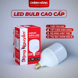 Đèn LED BULB trụ bọc nhôm - 20W-30W-40W-50W Sáng vượt trội bền bỉ và tiết kiệm năng lượng (01 Bóng)