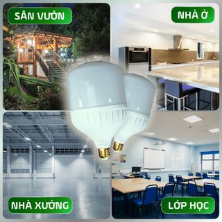 Đèn LED BULB Đặng Nguyễn - Công suất 5W-10W-20W-30W-40W-50W-65W - ánh sáng trắng, độ sáng cao tuổi thọ lâu dài