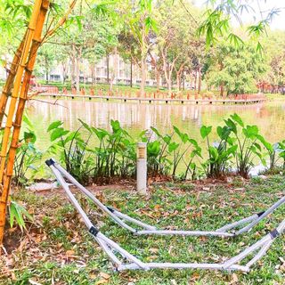 Khung tròn nhập hàn quốc thép cao cấp màu ghi xám.