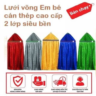 Lưới võng Em bé cán thép cao cấp 2 lớp siều bền chắc giá sỉ