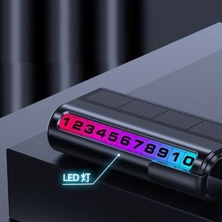 Bảng Ghi Số Điện Thoại Khi Dừng Đỗ Xe Tạm Thời Có Led Dạ Quang 7 Màu Cao Cấp Số Điểu Chỉnh Lăn Dễ Dàng