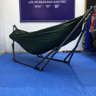 Võng dù POLO 2 lớp thoáng mát siêu dày, bền chắc