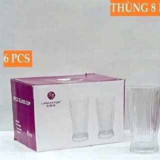 BỘ 6 LY THỦY TINH EO SỌC 360ML PK76149 giá sỉ