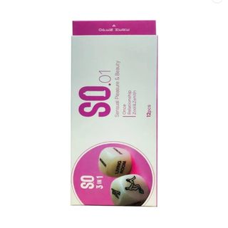 Bao cao su So 4 in 1 gai sọc, kéo dài, hương vani 1 hộp 12 cái