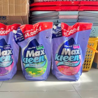 ￼Túi nước giặt xả Maxkleen 3,8kg ( thùng 4 túi) giá sỉ