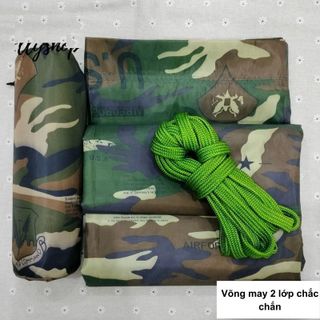 Võng dù rằn ri THAILAND2 lớp thoáng mát siêu bền chắc