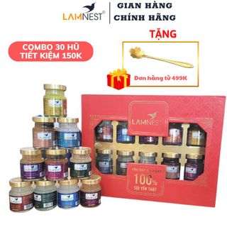 [Hộp Quà ]10 hũ Yến chưng sẵn 30% yến Lamnest- yensaocaocaplamnest