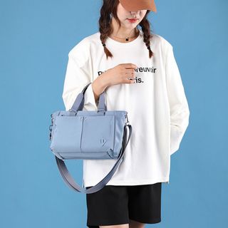 Túi xách nữ đeo chéo mini đẹp du lịch công sở cho phụ nữ vải dù mềm cao cấp nhiều màu sắc khóa kéo nhiều ngăn TX43