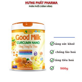 Sữa bột Good milk Curcumin Nano Đông Trùng hạ thảo giúp giảm viêm loét dạ dày, tá tràng hộp 900g giá sỉ