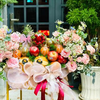 Giỏ hoa trái TINGTING cho Quà tặng Sinh nhật, khai trương, Tân gia, chào đón, viếng lễ...