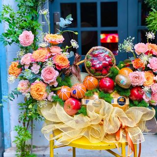 Giỏ hoa trái TINGTING cho Quà tặng Sinh nhật, khai trương, Tân gia, chào đón, viếng lễ...
