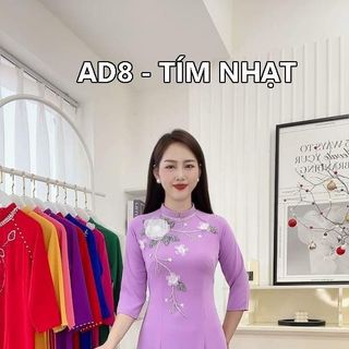 áo dài thêu đính kết thủ công