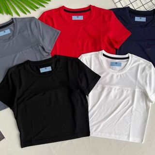 Croptop vải lỗ kim mới Phom chất chuẩn đẹp Size m.l.xl.xxl Ri 2222 Tách nửa ri được