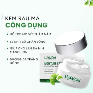Kem dưỡng rau má Luxmom mỹ phẩm chuyên dùng cho mẹ bầu mẹ bỉm