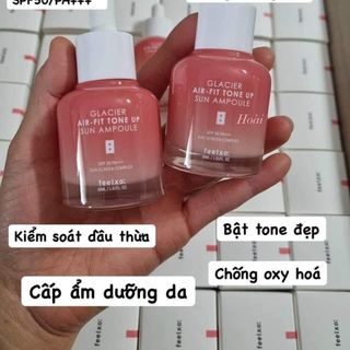 Tinh Chất Dưỡng Trắng Feelxo Glacier Air-Fit Tone Up Up Sun Ampoule SPF50+ PA+++ 30ml
