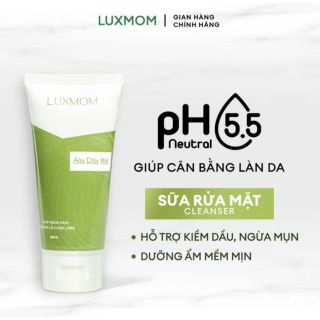 Sửa rửa mặt trà xanh luxmom sản dành riêng cho mẹ bầu mẹ bỉm giá sỉ