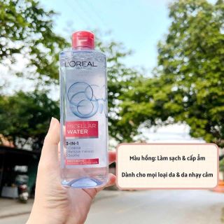 Nước Tẩy Trang Loreal3 in 1 Micellar Water 400ml CHÍNH HÃNG