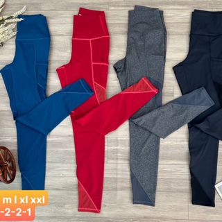 Legging thun poly 2 da dày mát, co giãn thoải mái Size : s m l xl 2xl Ri 12221 Tách nửa ri được 4 Màu giá sỉ