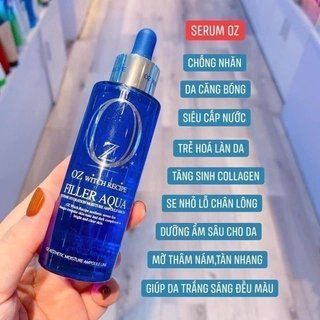 Serum Căng Bóng OZ Filler Aqua Hàn Quốc 60ml  giúp giữ ẩm cho da đưa đến lớp da căng bóng, mềm mượt giá sỉ