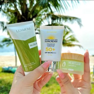 Bộ mỹ phẩm chăm sóc da Luxmom dành cho mẹ bầu mẹ bỉm (an toàn cho mẹ và bé)