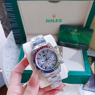 ĐỒNG HỒ NAM SIÊU CẤP RÔ LE MÁY CƠ NẠM ĐÁ FULL SIÊU SANG 3