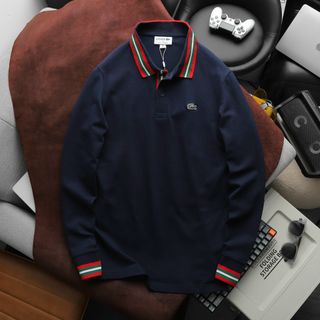 Polo dài tay nam. chất cotton gai  4 chiều  dày dặn
