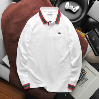 Polo dài tay nam. chất cotton gai  4 chiều  dày dặn