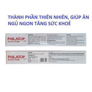 Combo 5 hộp Philatop Sữa Non Tổ Yến Gold giúp ăn ngủ ngon, tăng sức khoẻ ( 5 hộp x 20 ống )