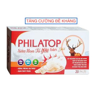 Combo 5 hộp Philatop Sữa Non Tổ Yến Gold giúp ăn ngủ ngon, tăng sức khoẻ ( 5 hộp x 20 ống )
