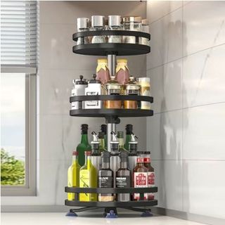 Giá Xoay Giá Đựng Gia Vị Chăm Sóc Da Giá Đựng Đồ Đa Năng Xoay 360 Độ Đồng Hồ Xoay