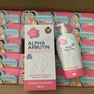 Sữa dưỡng thể body Alpha Arbutin Thái Lan 500ml có vòi