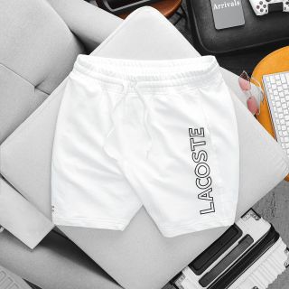 Quần short thun nam. Vải bo đồng chất, đồng màu. Phom trên gối