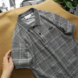 Polo nam hoạ tiết. chất 100% cotton
