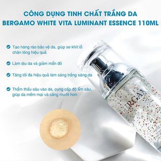 TINH CHẤT DƯỠNG TRẮNG BERGAMO WHITE VITA LUMINANT ESSENCE (110ML) CHÍNH HÃNG HÀN QUỐC