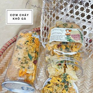 Cơm cháy mỡ hành lắc khô gà 450gr