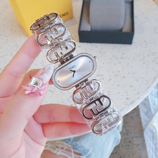 ĐỒNG HỒ NỮ CAO CẤP FENZI DÂY THÉP LOGO MẶT BẦU VIỀN ĐÁ XẢ KHO 6