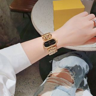 ĐỒNG HỒ NỮ CAO CẤP FENZI DÂY THÉP LOGO MẶT BẦU VIỀN ĐÁ XẢ KHO 6