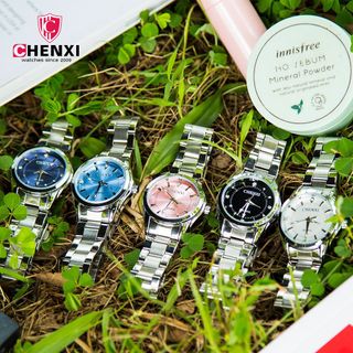 ĐỒNG HỒ NỮ GIÁ RẺ CHENXI CHÍNH HÃNG DÂY THÉP KHÔNG GỈ
