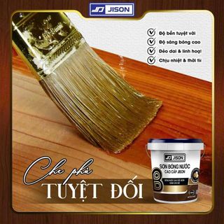 Sơn bóng nước cao cấp Jison – Dành cho Gỗ