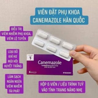 Viên đặt hiệu thuốc Hàn CANEMAZOLE