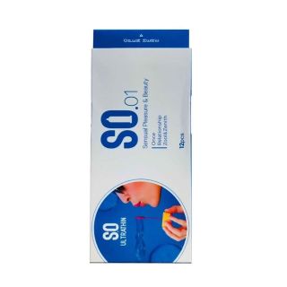 Bao cao su SO ULTRATHIN size 52mm siêu mỏng, hương vani 12 cái/ hộp
