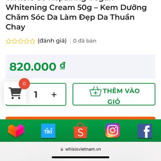 WHISIS So Repairing Vegan Whitening Cream 55g – Kem Dưỡng Chăm Sóc Da Làm Đẹp Da Cải Thiện Sạm Nám