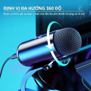 MICRO THU ÂM, LIVESTREAM ĐỂ BÀN MINI K6 LỌC ÂM, CHỐNG ỒN CHO MÁY TÍNH, LAPTOP