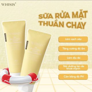 Sữa rửa mặt thuần chay cân bằng pH WHISIS So, PH balance vegan foam cleansing 150g