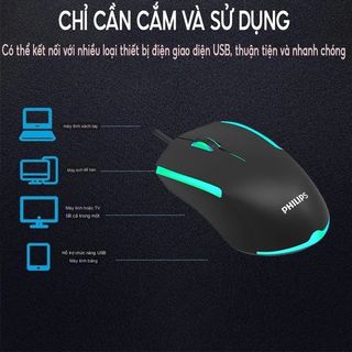 CHUỘT CÓ DÂY PHILIPS SPK9314 LED RGB