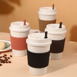 Cốc Uống Nước 380ML Bằng Chất Liệu Lúa Mạch Thiết Kế Nhỏ Gọn Tiện Dụng