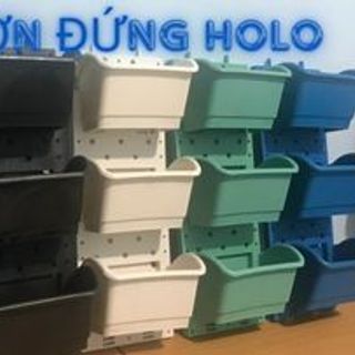 1m2 KHUNG CHẬU NHỰA VƯỜN ĐỨNG HOLO CELL 200VG, MÀU ĐEN giá sỉ