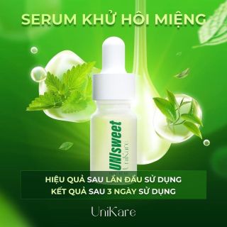 ￼Serum Thơm Miệng Unisweet Chính Hãng 10ml - Serum Khử Mùi Hôi Miệng Giúp Hơi Thở Thơm Mát