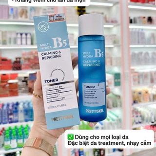 Nước hoa hồng phục hồi B5 Pretty Skin Multi Hydra B5 Calming & Repairing Toner 205ml